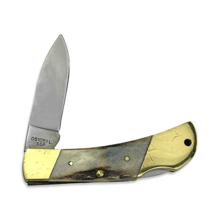 Vintage Case XX 1980 10-Dot Stag Lockback (05105L SSP)