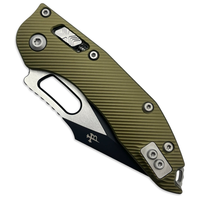 Microtech 169RL-1FLOD - Stitch S/E RAM-LOK Fluted Aluminum OD Green Standard