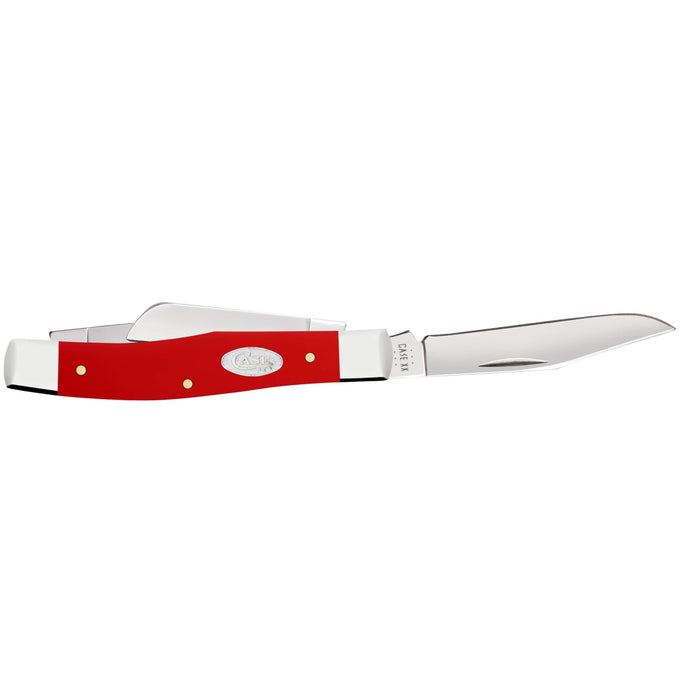 Case 56982 - SparXX Red Synthetic Smooth Medium Stockman (43032 SS)