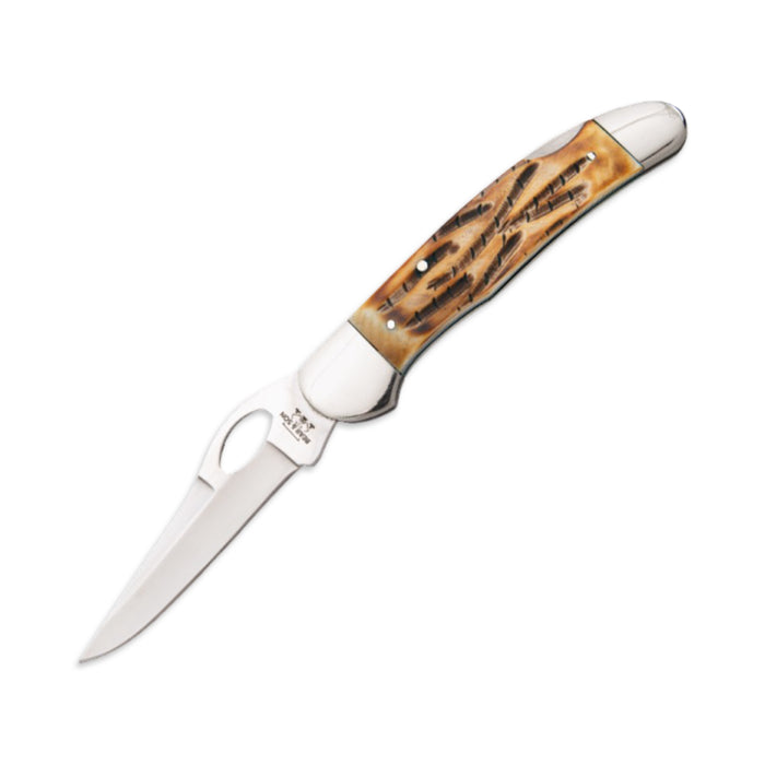 Bear & Son 5150L - Genuine India Stag Bone Locking Cowhand