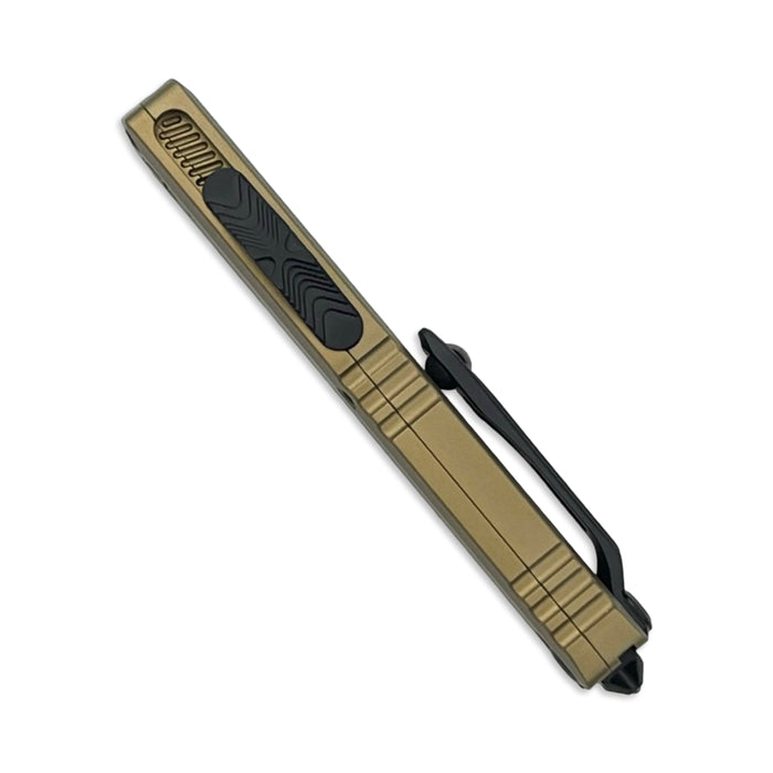 Microtech 11494-3TA - UTX-70 D/E Gen IV Tan Full Serrated