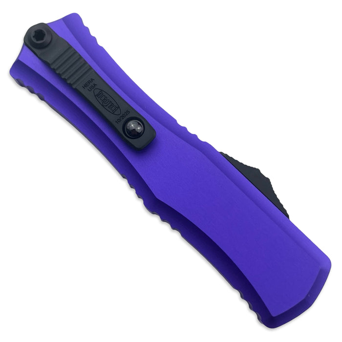 Microtech 1702M-3PU - Hera II Mini D/E Purple Full Serrated