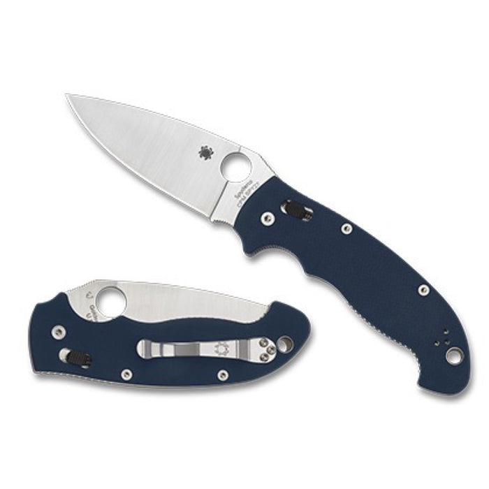 Spyderco C95GPCBL2 - Manix 2 XL Colbalt Blue G10 CPM-SPY 27 Plainedge