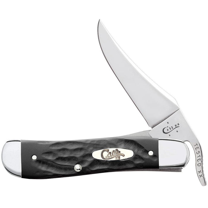 Case 18224 - Jigged Rough Black Synthetic Russlock (61953L SS)