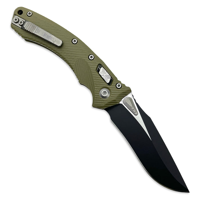 Microtech 137RL-1FLGTOD - Amphibian RAM-LOK Black Standard G10 Green