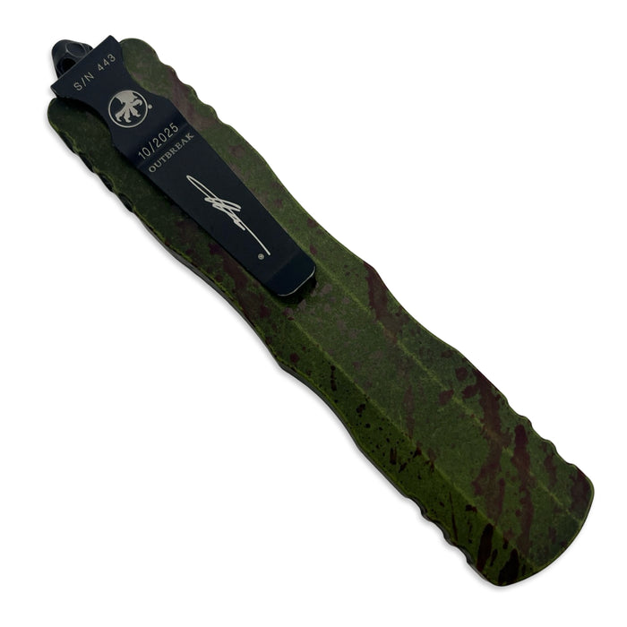 Microtech 227-2OBDS - Dirac Delta D/E Outbreak Signature Series Deep Engraved Partial Serrated