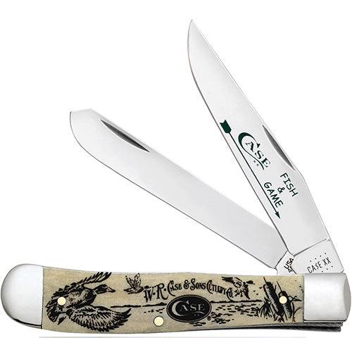 Case Fish & Game Smooth Natural Bone Duck Trapper