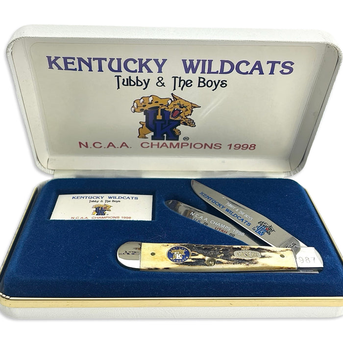 Vintage Case 1998 University of Kentucky NCAA Champions Stag Trapper