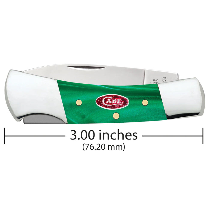 Case 24415 - Smooth Green Pearl Kirinite Lockback