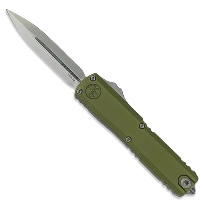 Microtech 11474-10OD - UTX-70 D/E Gen IV OD Green Stonewash Standard