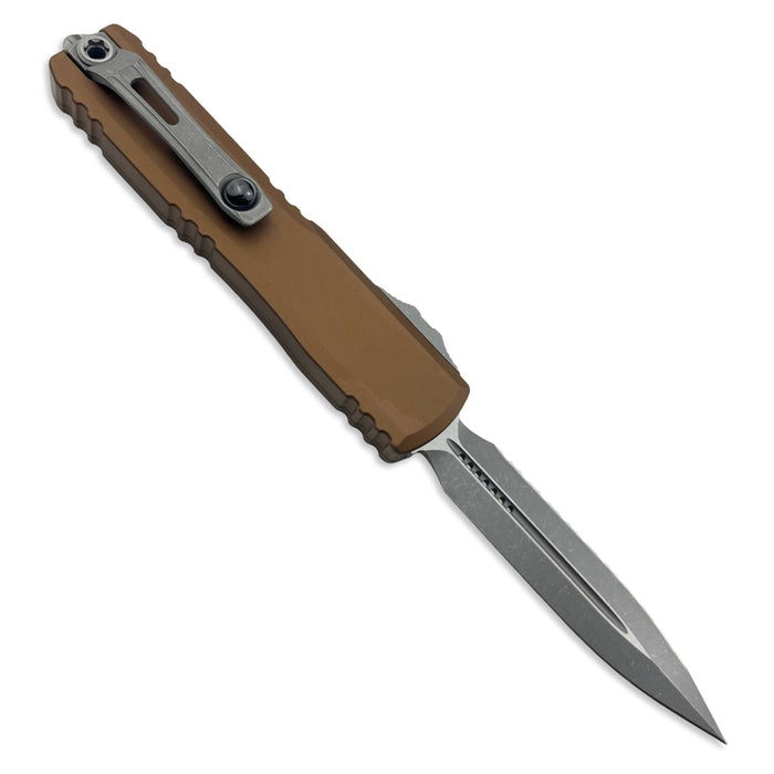 Microtech 11224-12APBN - Ultratech D/E Gen IV Brown Apocalyptic Full Serrated