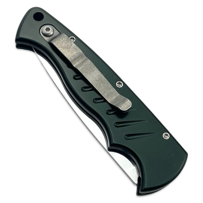 Piranha P1 Pocket Green Plain Edge Mirror Finish