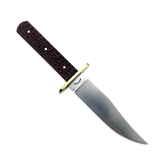 Schatt & Morgan Red Jig Bone Fixed Blade