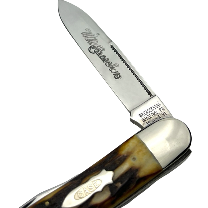 Vintage 1991 Case XX Stag Large Whittler Classics w/Box (53091)