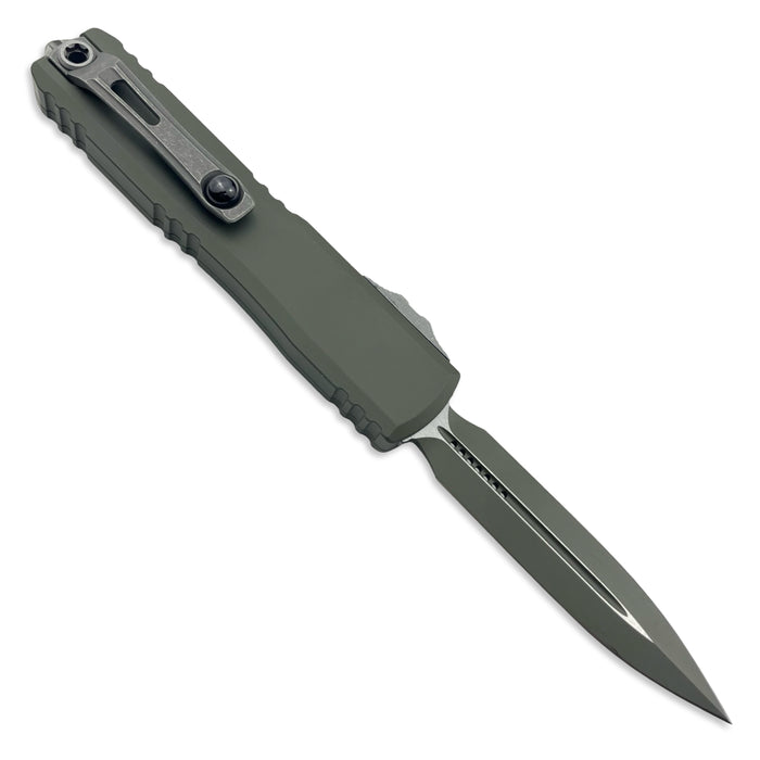 Microtech 11224-1MG-C21Z13 - Ultratech D/E Gen IV Cerakote Moss Green Standard