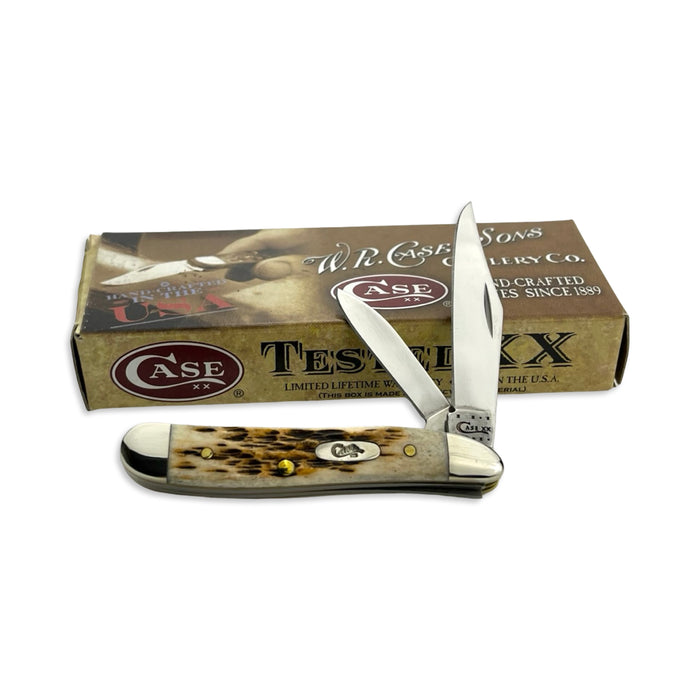 Vintage Case XX 00045 - Amber Bone Peach Seed Jig Peanut (6220 SS)