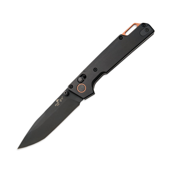 Bear & Son Nekama Black & Copper Aluminum Handle Modified Tanto Blade