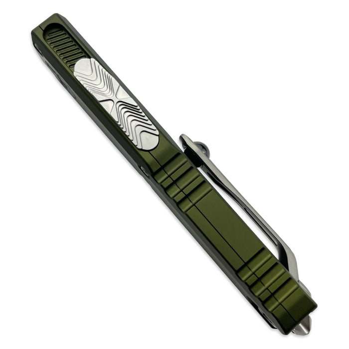 Microtech 12324-10OD - UTX-85 D/E Gen IV OD Green Stonewash Standard