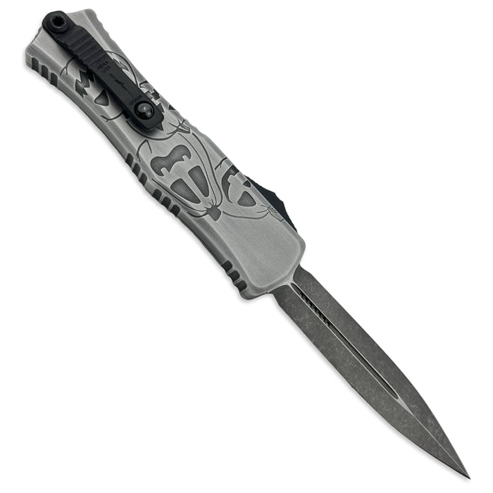 Microtech 1702M-1BMHWJLS - Hera® II Mini D/E Signature Series Brushed Metal Jack-O-Lantern Standard (Copy)