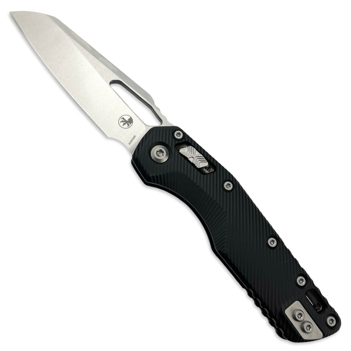 Microtech 210-10FL - MSI Fluted Aluminum Black Stonewash Standard