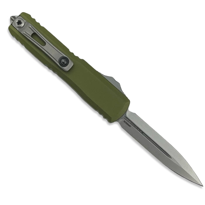 Microtech 11474-10OD - UTX-70 D/E Gen IV OD Green Stonewash Standard