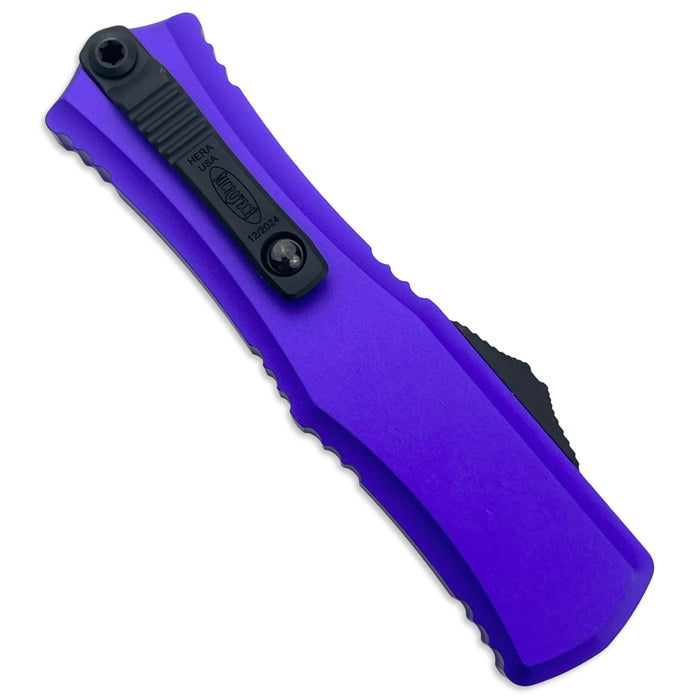 Microtech 1702M-2PU - Hera II Mini D/E Purple Partial Serrated