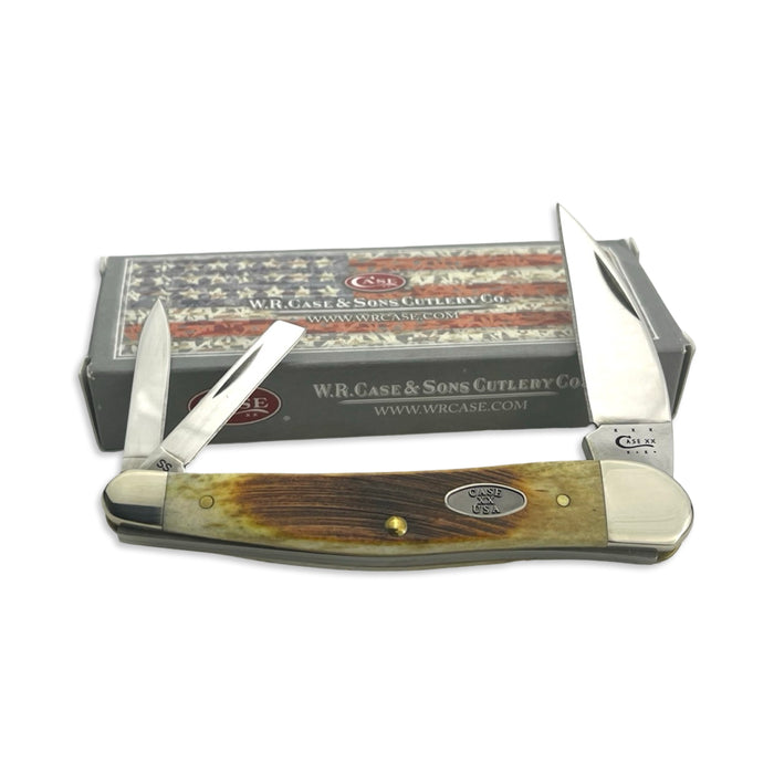 Vintage Case XX 11399 - Antique Bone Seahorse Whittler (6355WH SS)