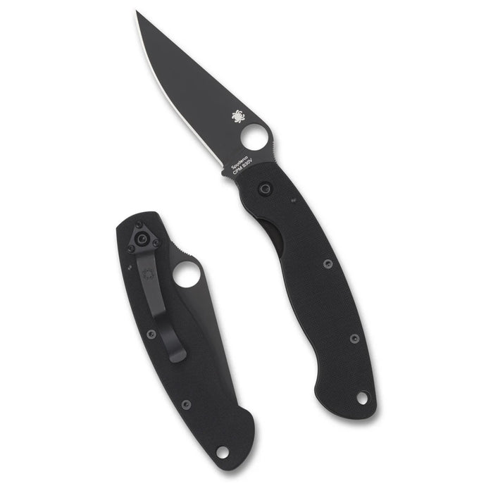 Spyderco C36GPBK - Military Model Black G-10 Black Blade Plainedge