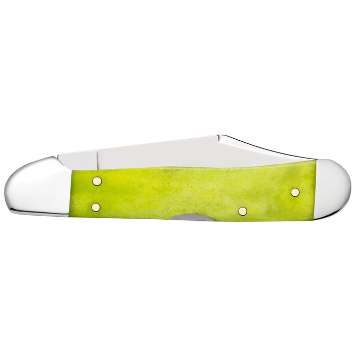 Case 10632 - Halloween Lime Green Bone Smooth Mini Copperlock (61749L SS)