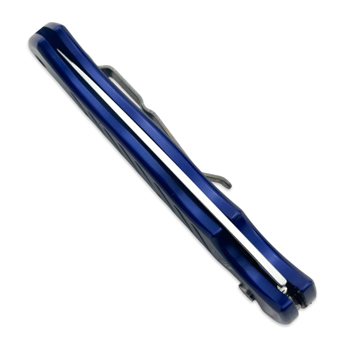 Piranha P1 Pocket Blue Plain Edge Mirror Finish