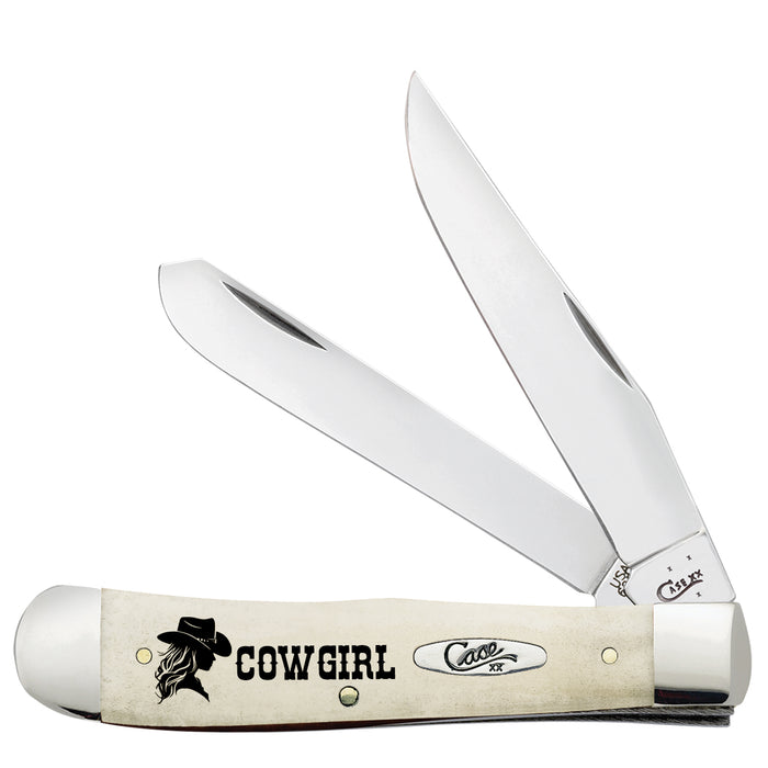 Case Smooth Natural Bone Cowgirl Trapper