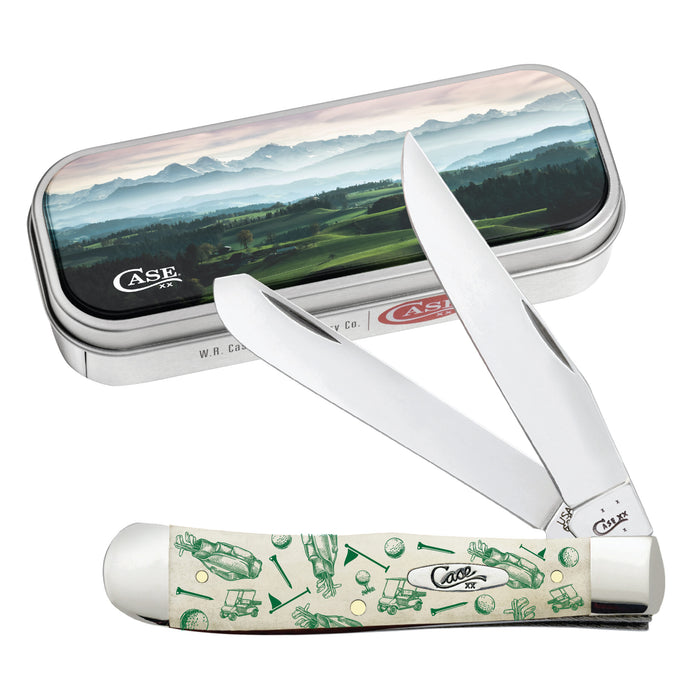 Case Smooth Natural Bone Golf Necessities Trapper Gift Set