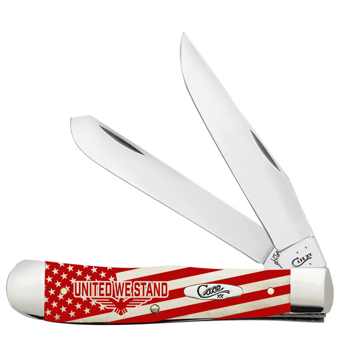 Case Patriot Series Smooth Natural Bone "United We Stand" Trapper