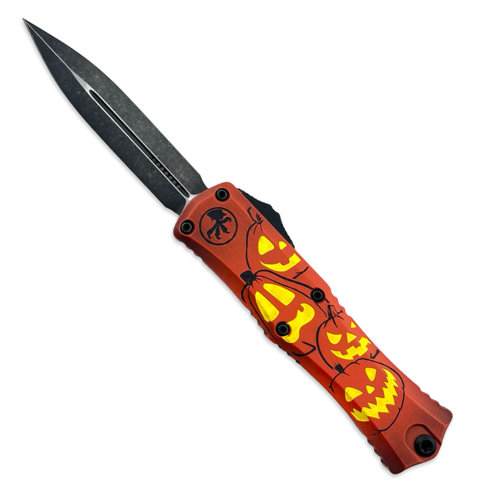 Microtech 1702M-1HWJLS - Hera® II Mini D/E Signature Series Jack-O-Lantern Standard