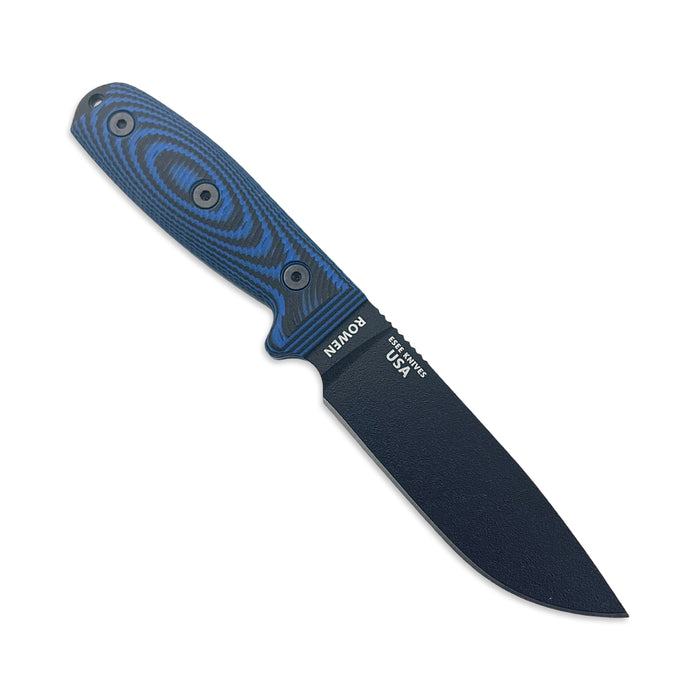 ESEE 4PB-008 - Black Blade Blue G10 3D Handle w/ Black Sheath