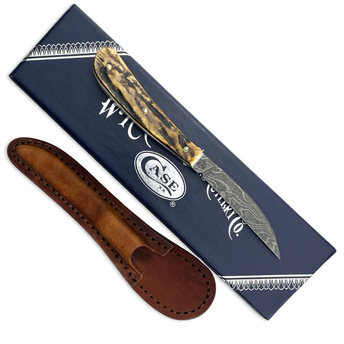 Vintage Case XX 10012 - Stag Desk Knife Damascus (517-3 DAM)