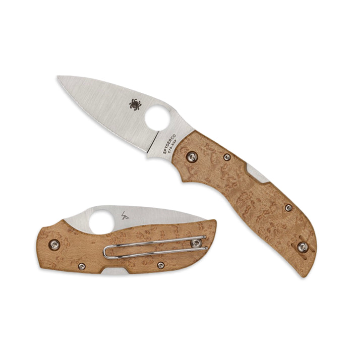 Spyderco C152WDP - Chaparral Birdseye Maple XHP Plainedge