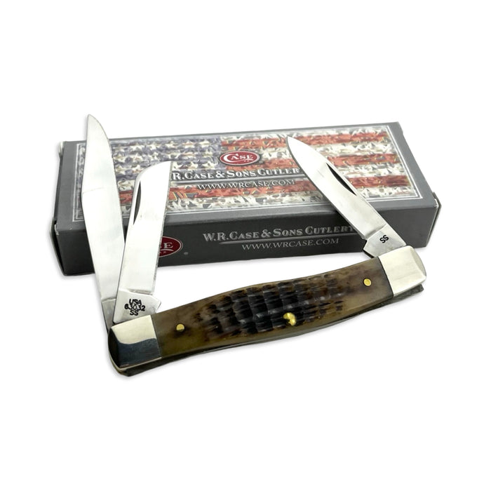 Vintage Case XX 58616 - Root Beer Bone Medium Stockman (63032 SS)