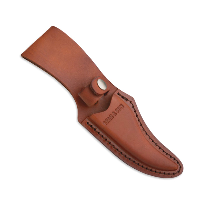 Bear & Son 753 - Stag Derlin Upswept Skinner w/ Leather Sheath