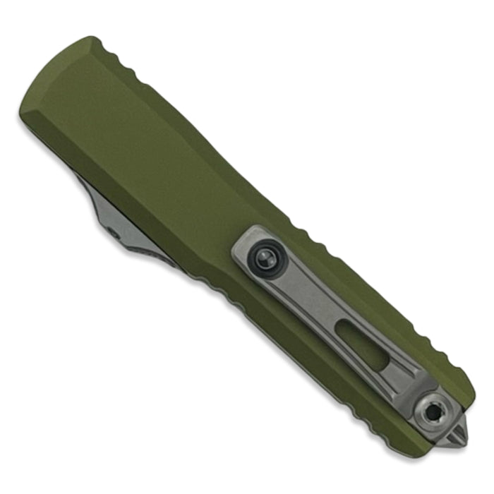 Microtech 11474-10OD - UTX-70 D/E Gen IV OD Green Stonewash Standard
