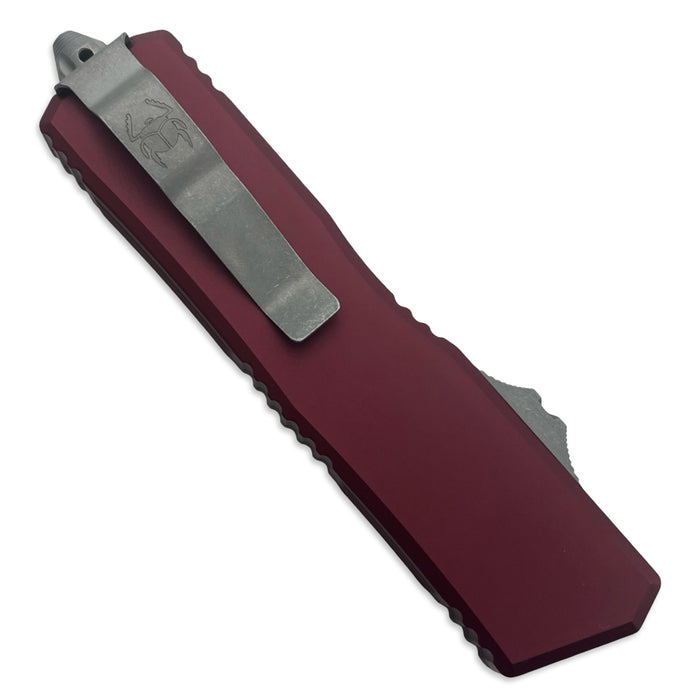 Microtech 1175-10APMR - Scarab II Executive D/E Gen III Merlot Apocalyptic Standard