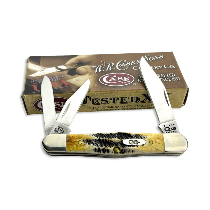 Vintage Case XX 03594 - 6.5 Bone Stag Whittler (6.5383WH SS)