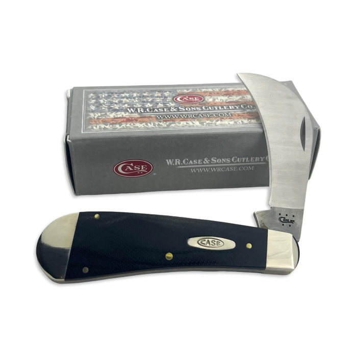 Vintage Case XX 06241 - Black Micarta Smooth Hawkbill Pruner (101011 SS)