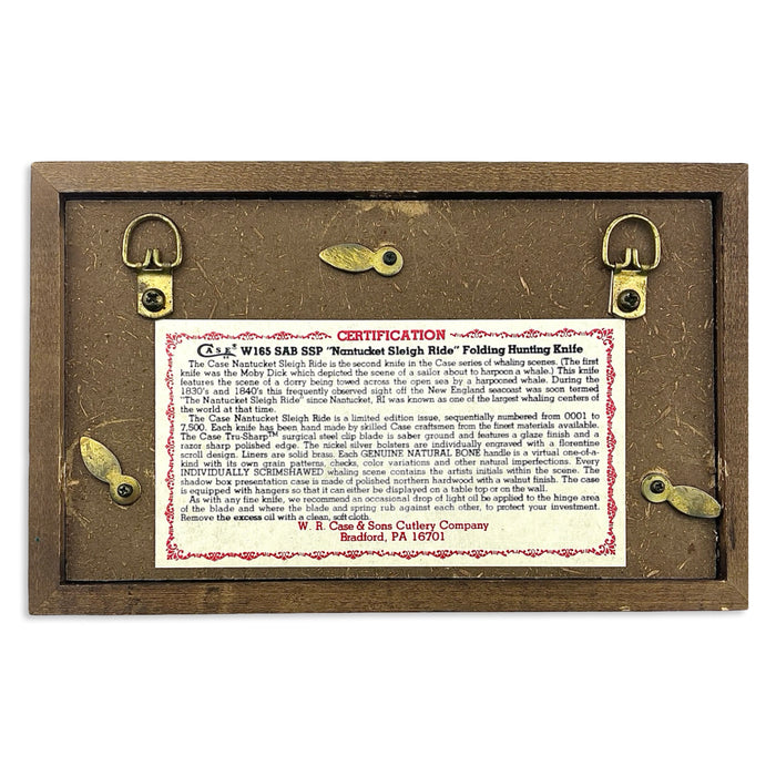 Vintage Case XX One-Dot Moby Dick "Nantucket Sleigh Ride" Folding Hunter (W165 SAB SSP)