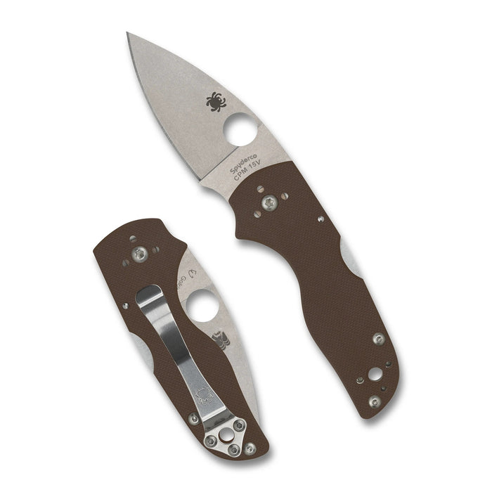 Spyderco Lil' Native Mid Backlock Brown G-10 CPM15V SPRINT