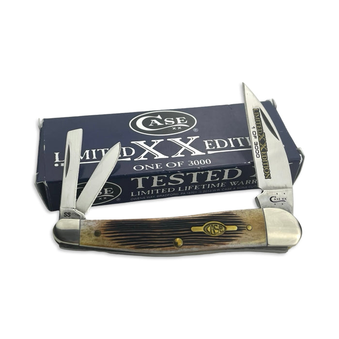 Vintage Case XX 11758- Limited Edition Burnt Brown Bone Seahorse Whittler (6355WH SS)