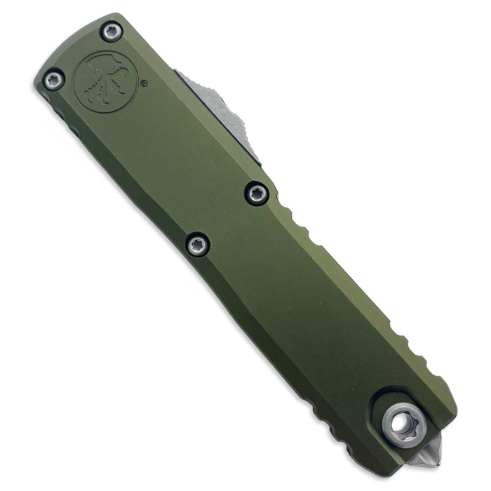 Microtech 12324-11APOD - UTX-85 D/E Gen IV OD Green Apocalyptic Partial Serrated