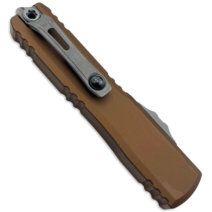 Microtech 11224-12APBN - Ultratech D/E Gen IV Brown Apocalyptic Full Serrated