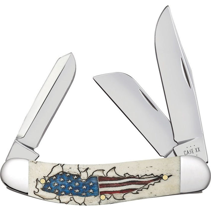 Case 10767 - Bose Natural Bone Flag Smooth Sowbelly (TB6339 SS)