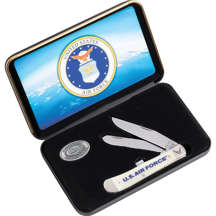 Case 32404 - Smooth Natural Bone Air Force Trapper